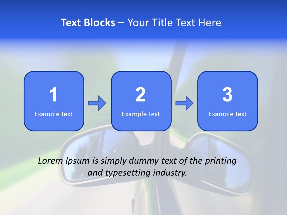 Rapid Road Movement PowerPoint Template