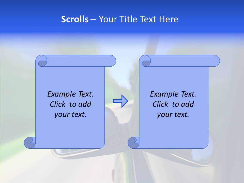 Rapid Road Movement PowerPoint Template