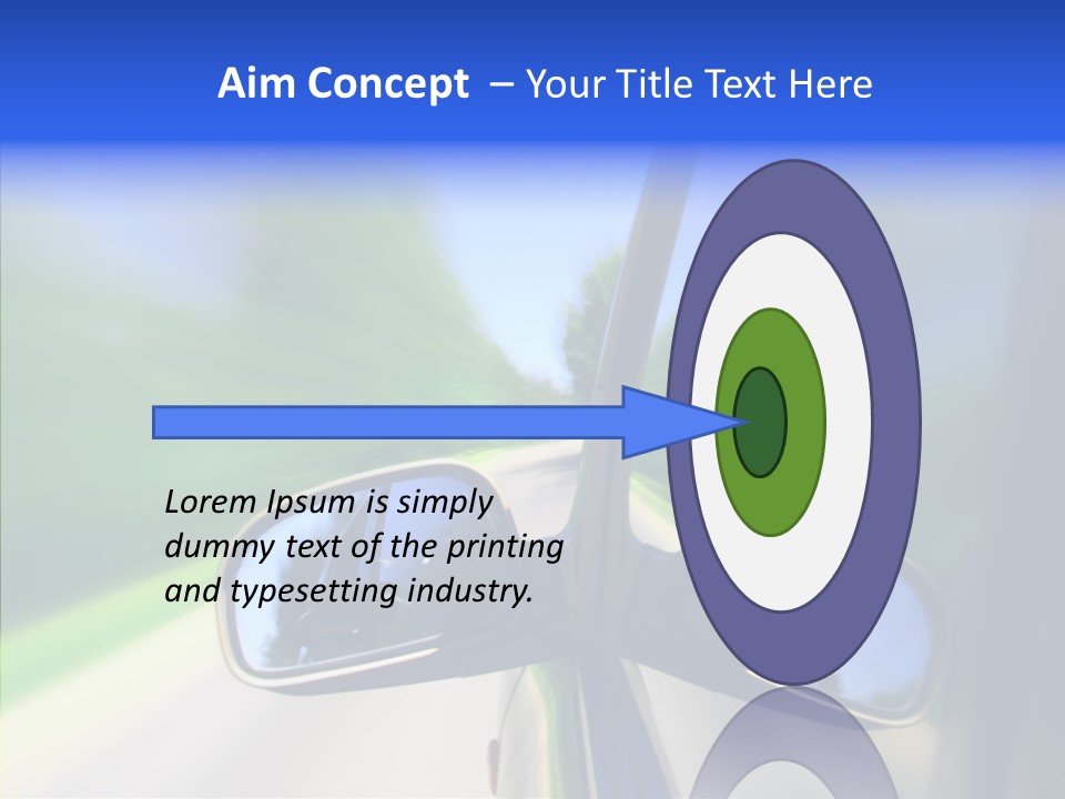 Rapid Road Movement PowerPoint Template