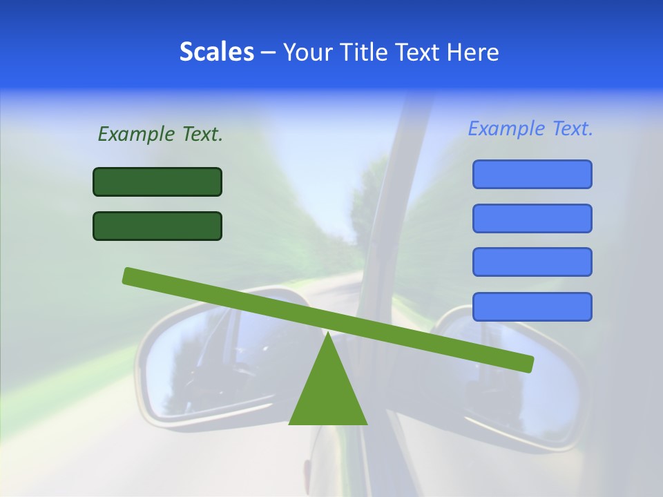 Rapid Road Movement PowerPoint Template