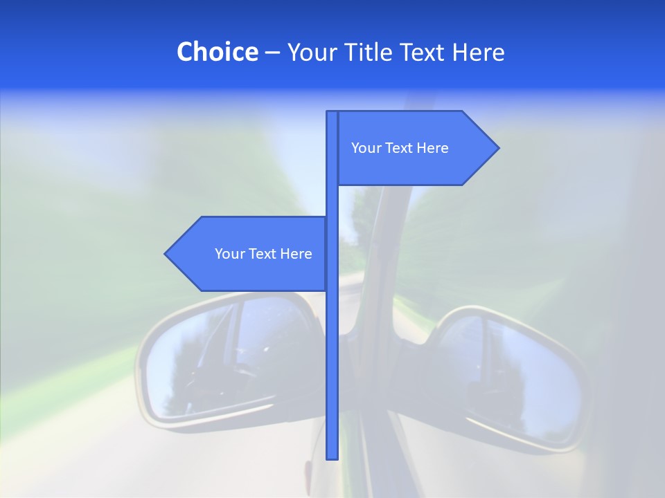 Rapid Road Movement PowerPoint Template