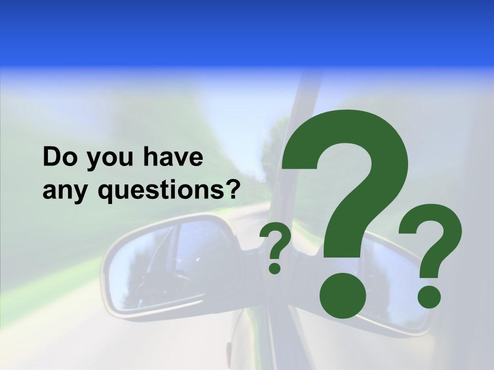 Rapid Road Movement PowerPoint Template