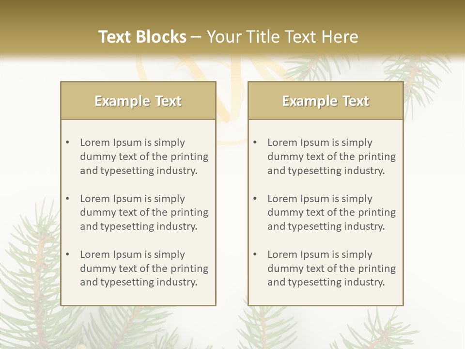 Decoration Holiday Year PowerPoint Template
