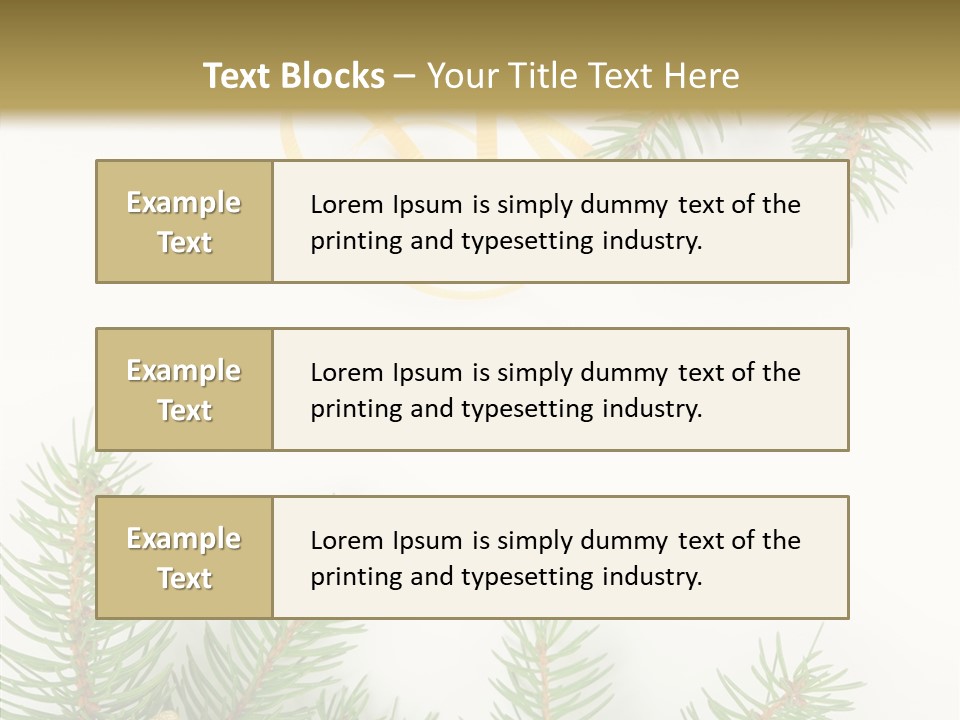 Decoration Holiday Year PowerPoint Template