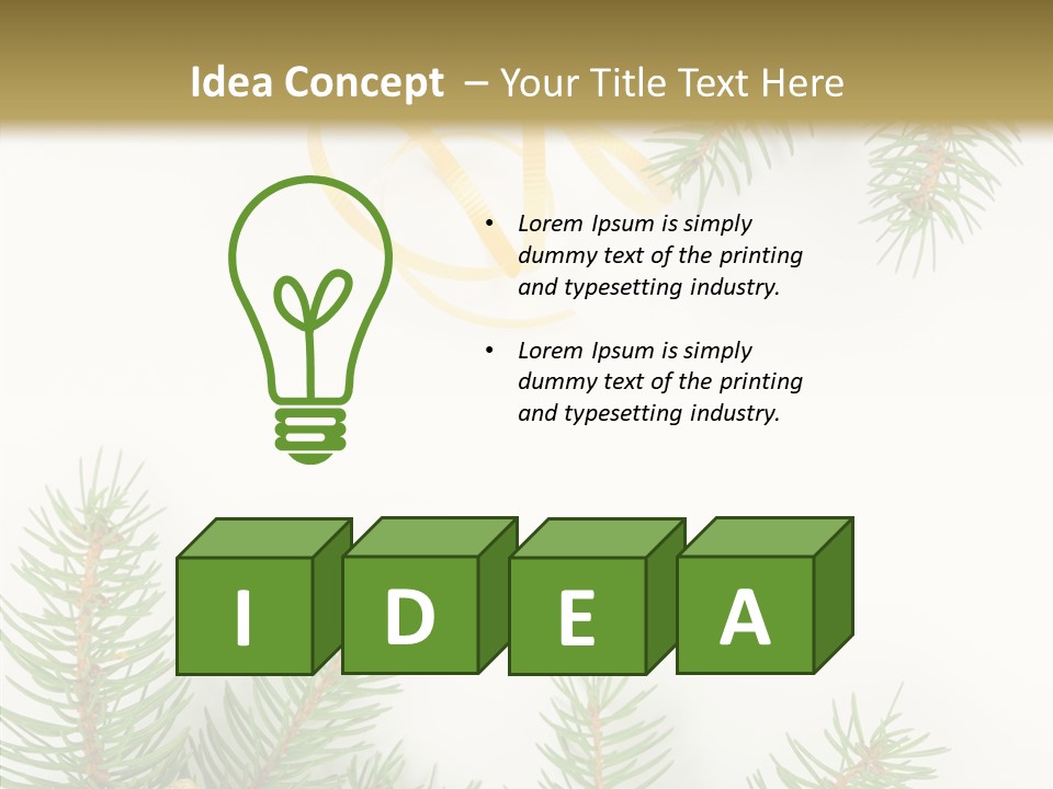 Decoration Holiday Year PowerPoint Template