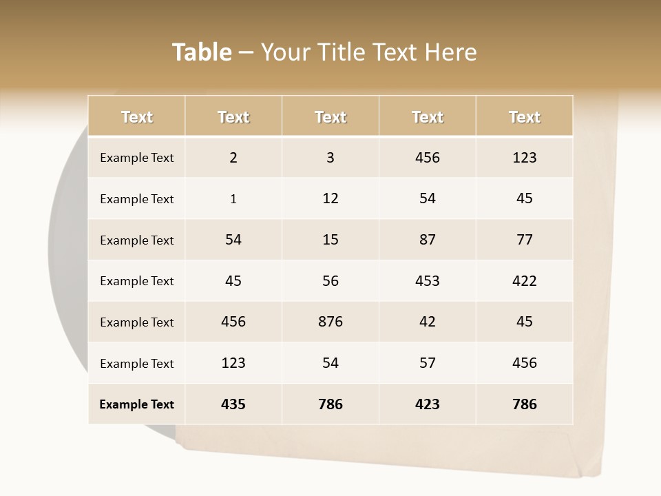 Retro Plate Detail PowerPoint Template