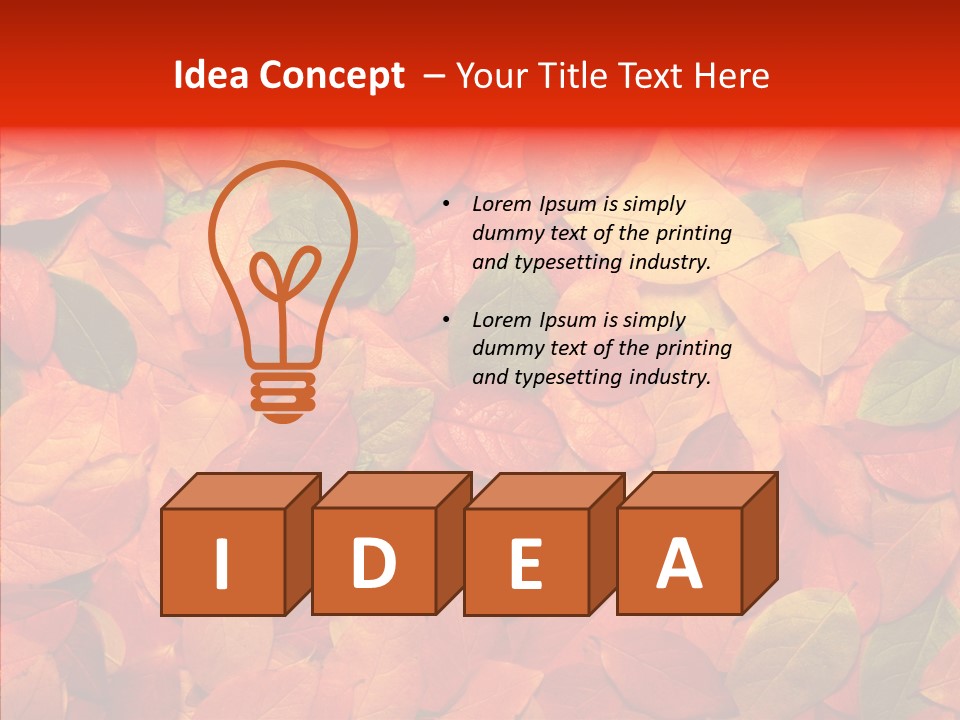Changes Stem Top PowerPoint Template