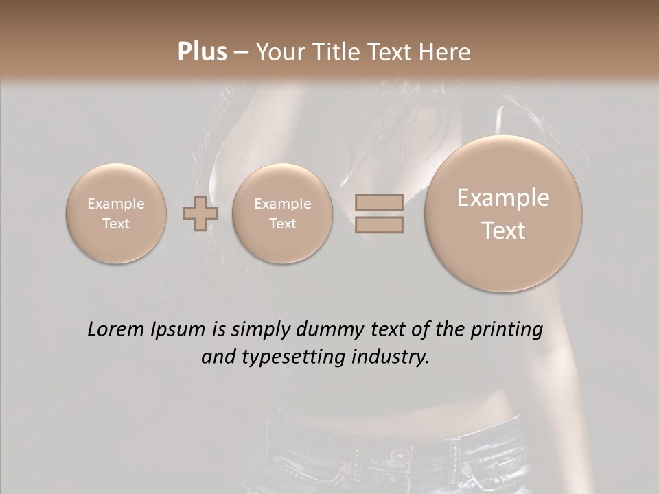 Temptation Dancer Hair PowerPoint Template