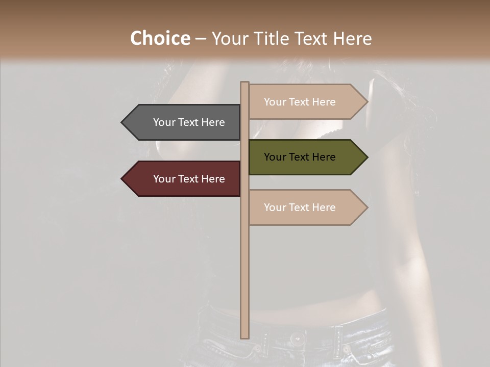 Temptation Dancer Hair PowerPoint Template