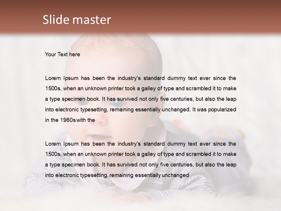 Cute Child Little PowerPoint Template