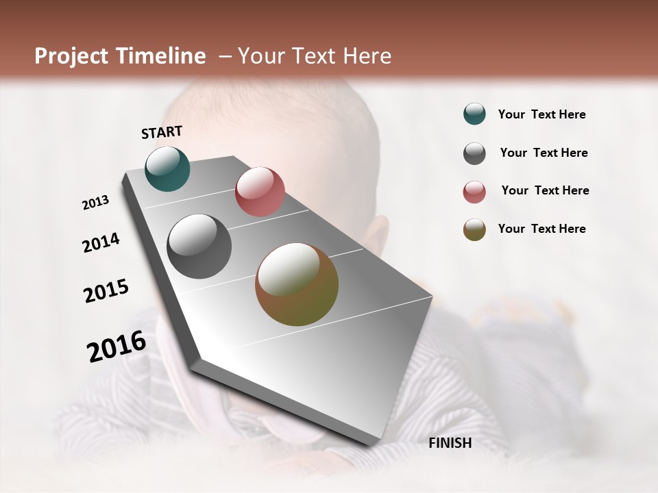 Cute Child Little PowerPoint Template