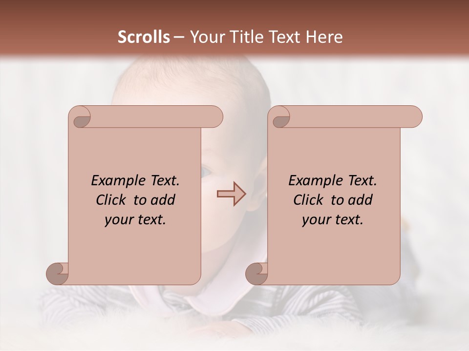 Cute Child Little PowerPoint Template