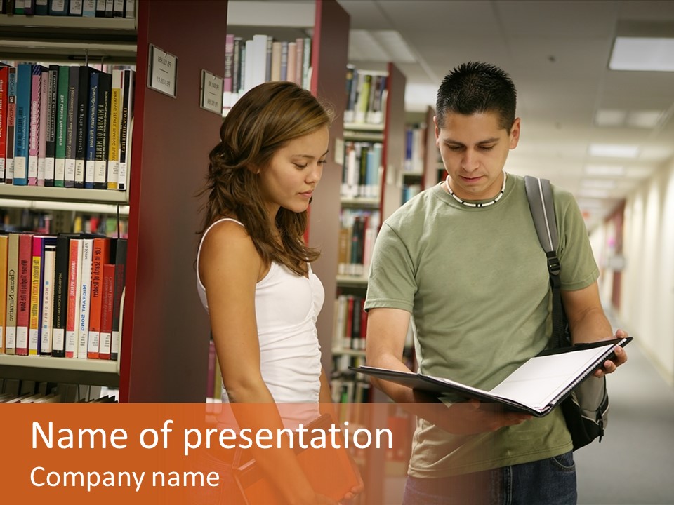 Male Student Youth PowerPoint Template