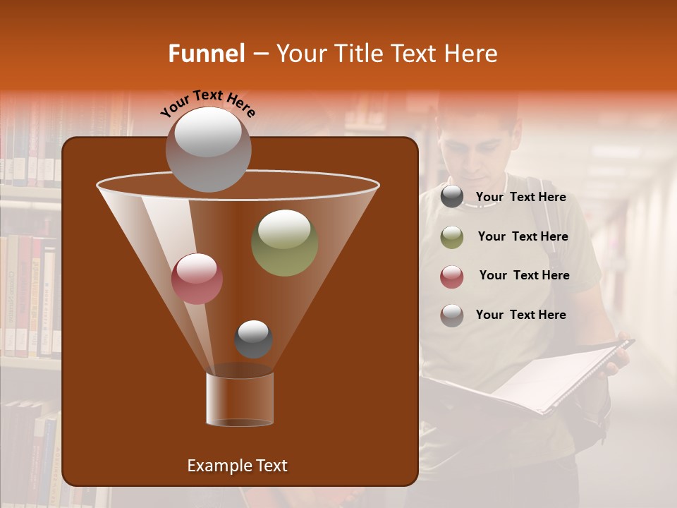 Male Student Youth PowerPoint Template