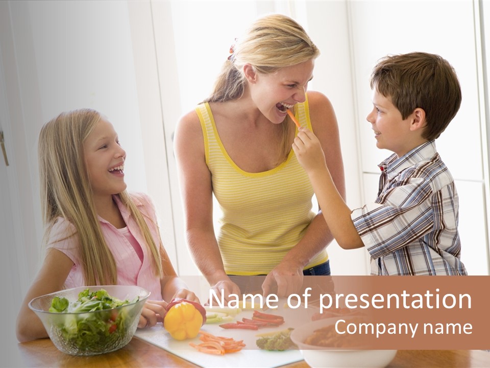 Enjoying Year Image PowerPoint Template