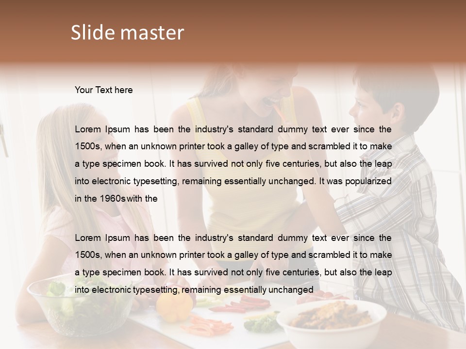 Enjoying Year Image PowerPoint Template