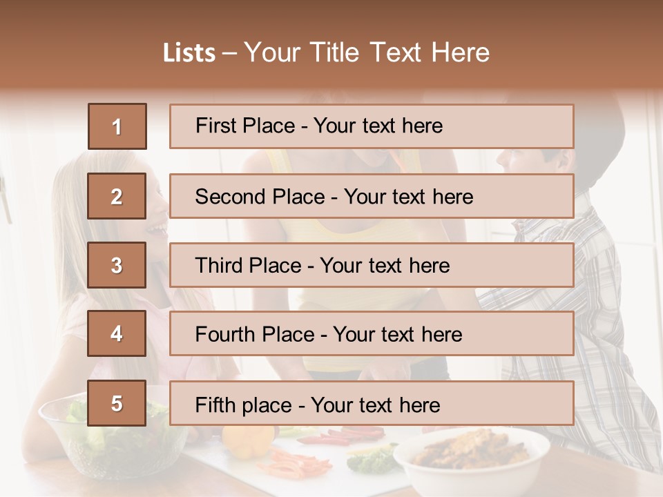 Enjoying Year Image PowerPoint Template
