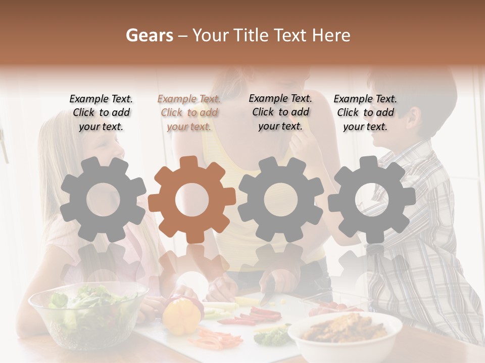 Enjoying Year Image PowerPoint Template