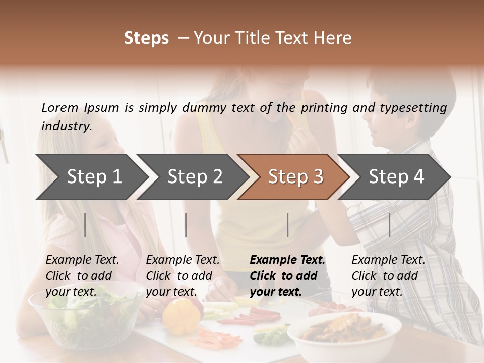 Enjoying Year Image PowerPoint Template