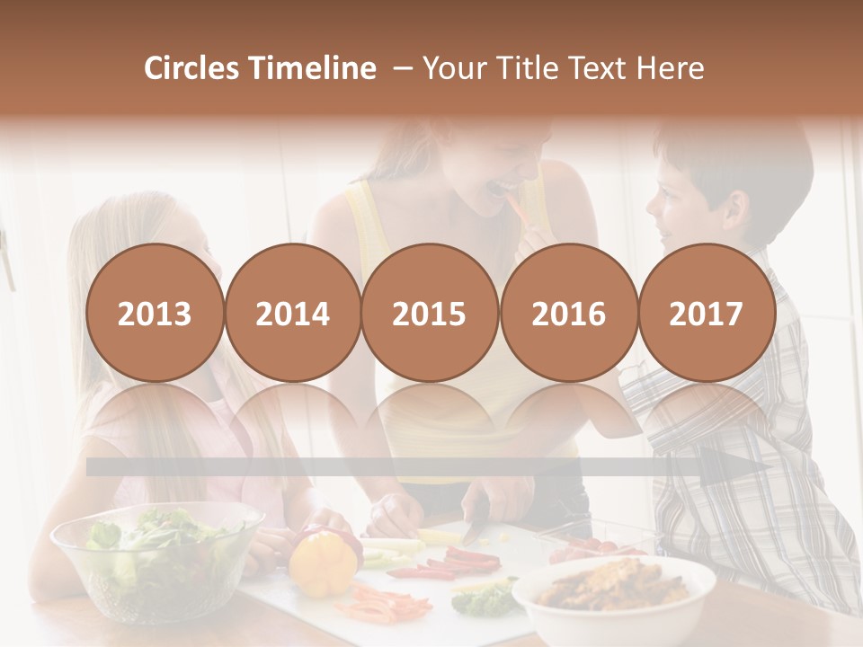 Enjoying Year Image PowerPoint Template