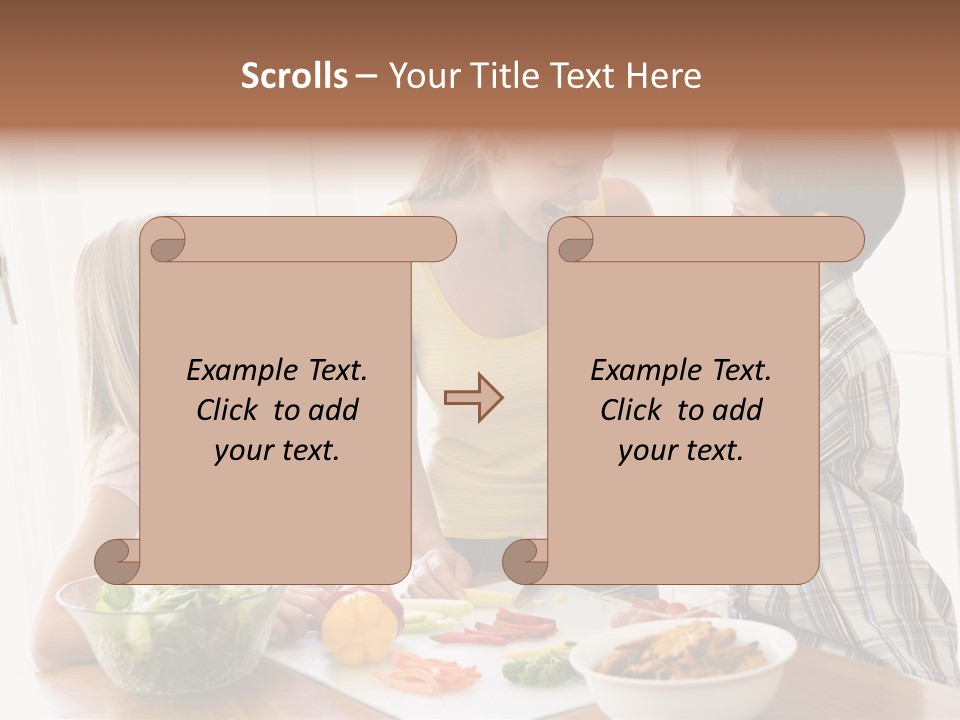 Enjoying Year Image PowerPoint Template