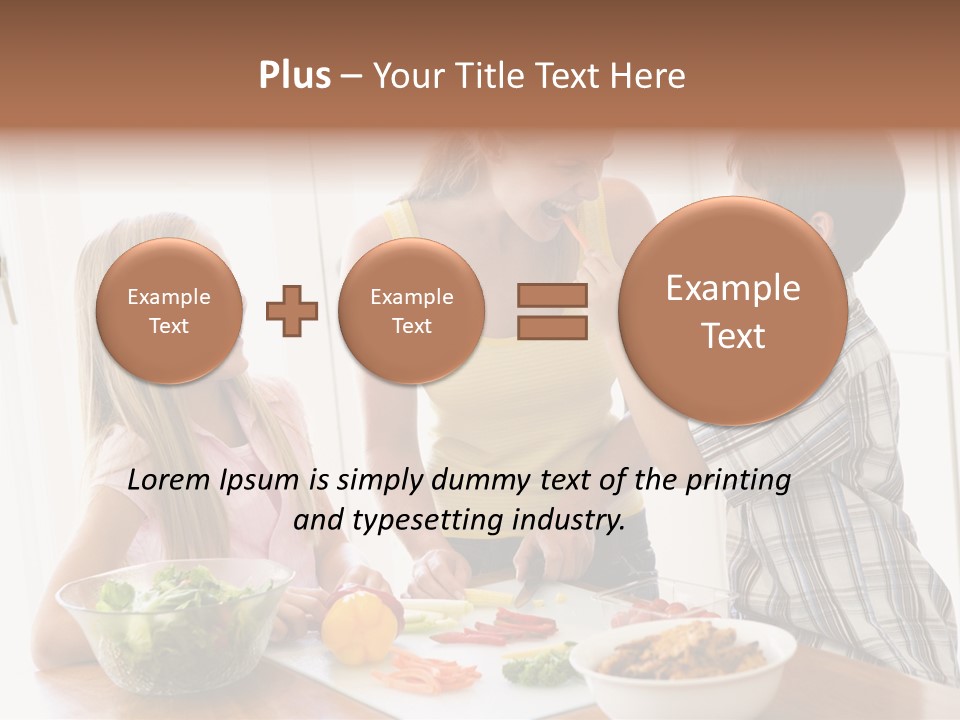 Enjoying Year Image PowerPoint Template