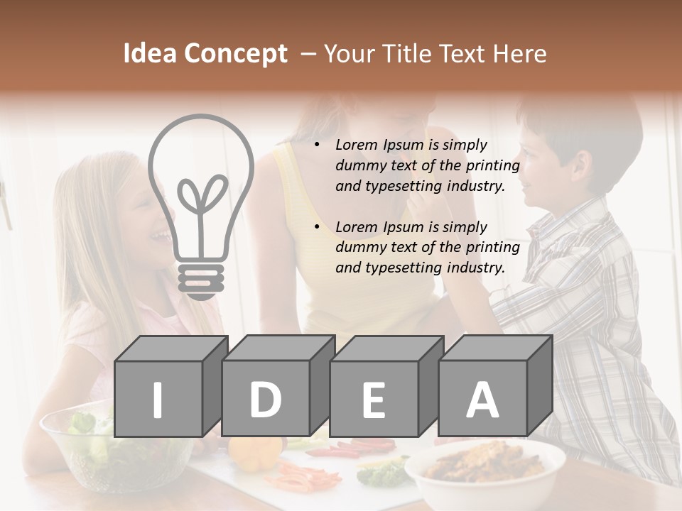 Enjoying Year Image PowerPoint Template