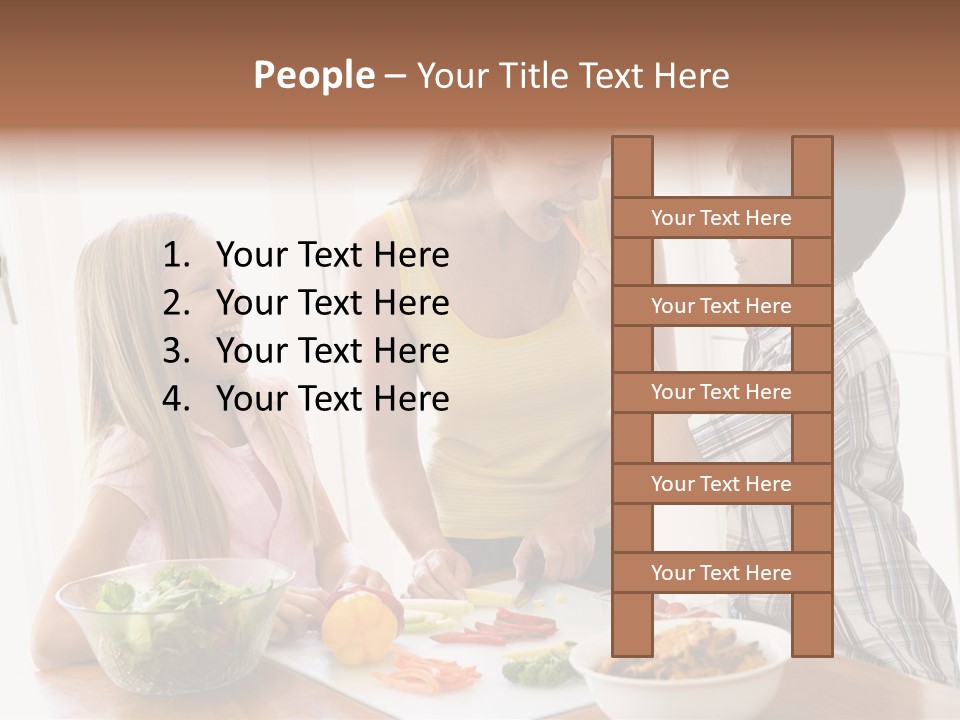 Enjoying Year Image PowerPoint Template