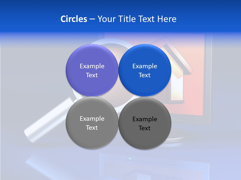 Magnifying-Gla Di Play Information PowerPoint Template