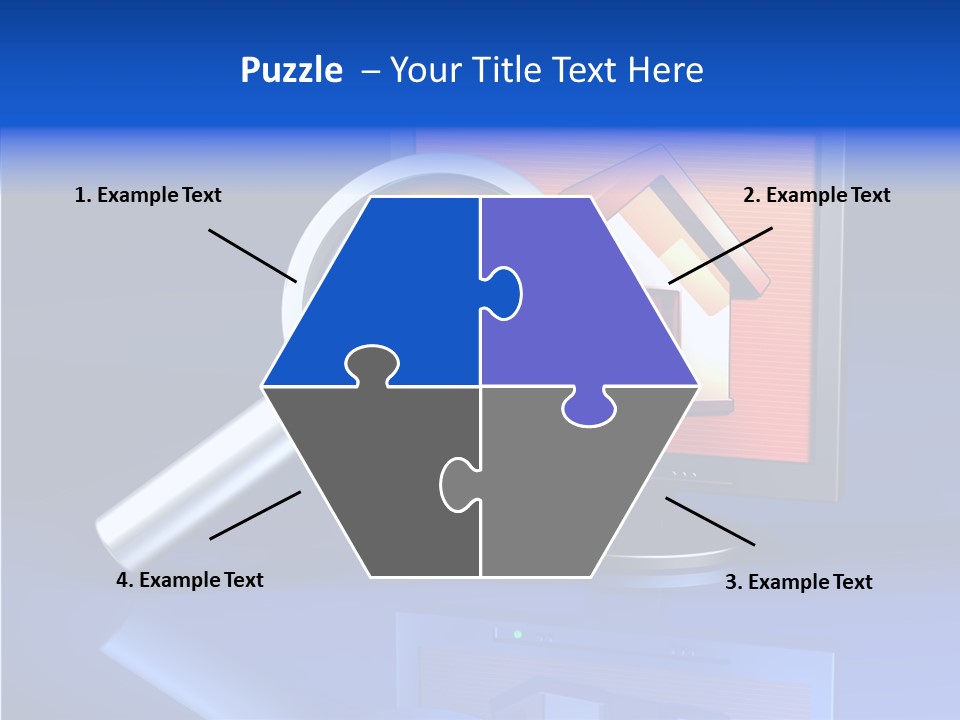 Magnifying-Gla Di Play Information PowerPoint Template