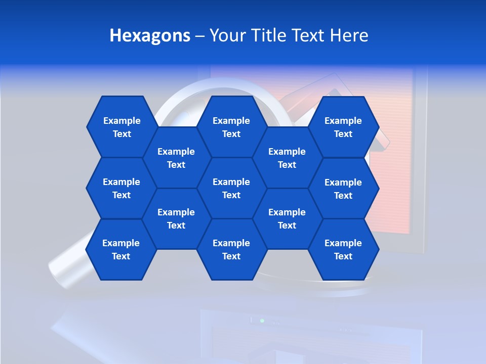 Magnifying-Gla Di Play Information PowerPoint Template