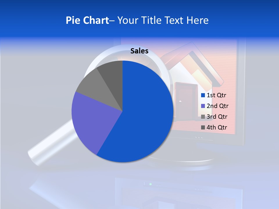 Magnifying-Gla Di Play Information PowerPoint Template
