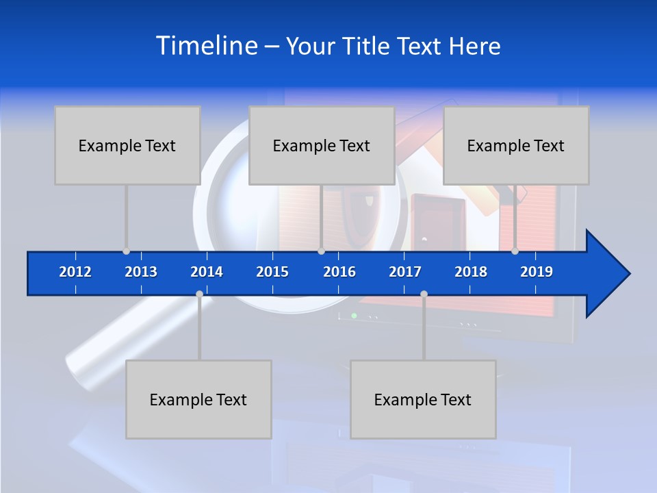 Magnifying-Gla Di Play Information PowerPoint Template