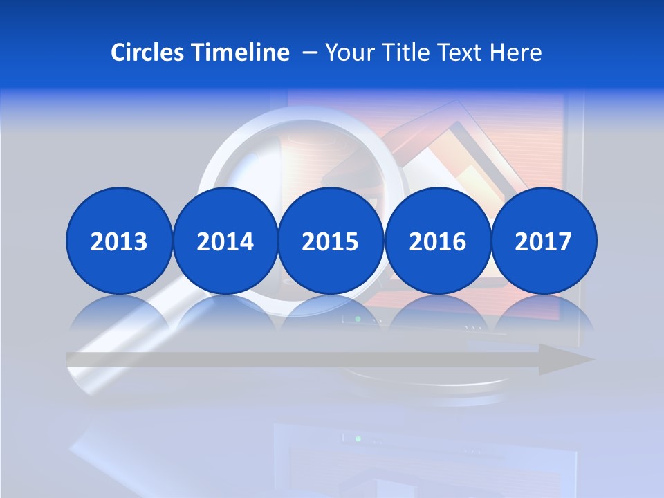 Magnifying-Gla Di Play Information PowerPoint Template