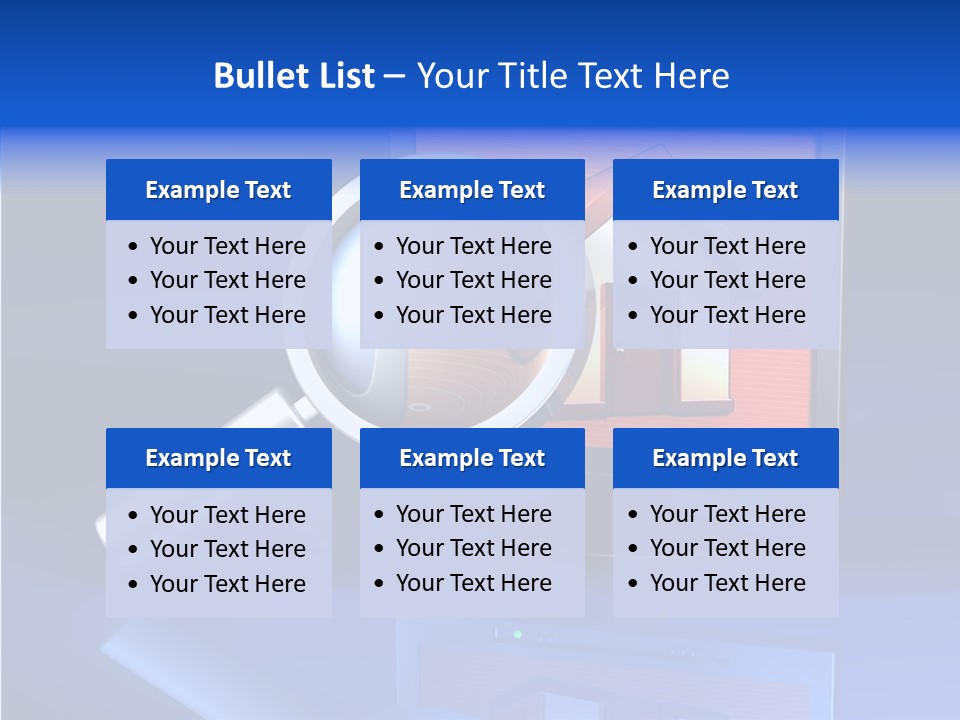 Magnifying-Gla Di Play Information PowerPoint Template