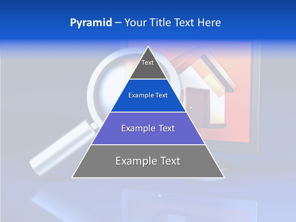 Magnifying-Gla Di Play Information PowerPoint Template