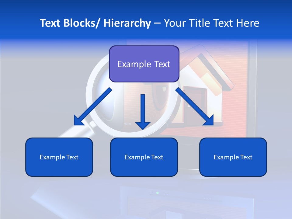 Magnifying-Gla Di Play Information PowerPoint Template