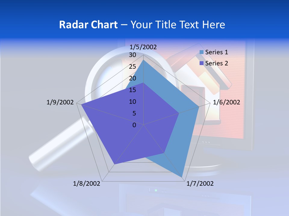 Magnifying-Gla Di Play Information PowerPoint Template