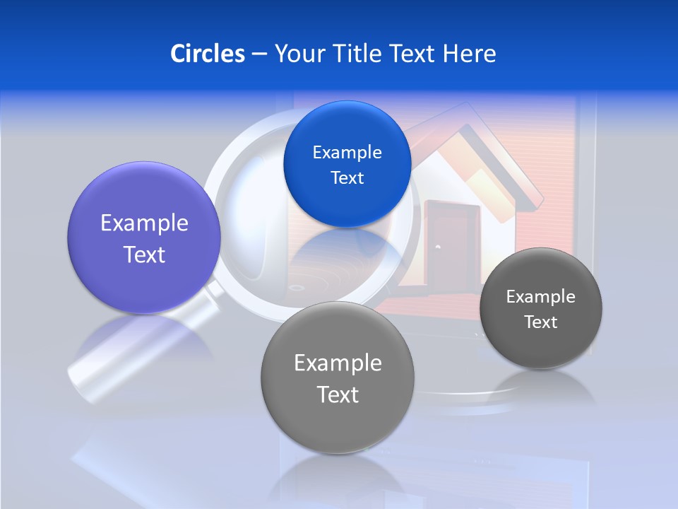 Magnifying-Gla Di Play Information PowerPoint Template