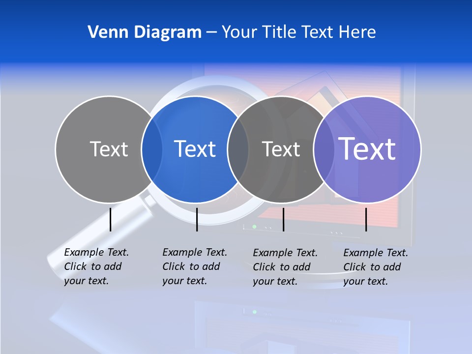 Magnifying-Gla Di Play Information PowerPoint Template