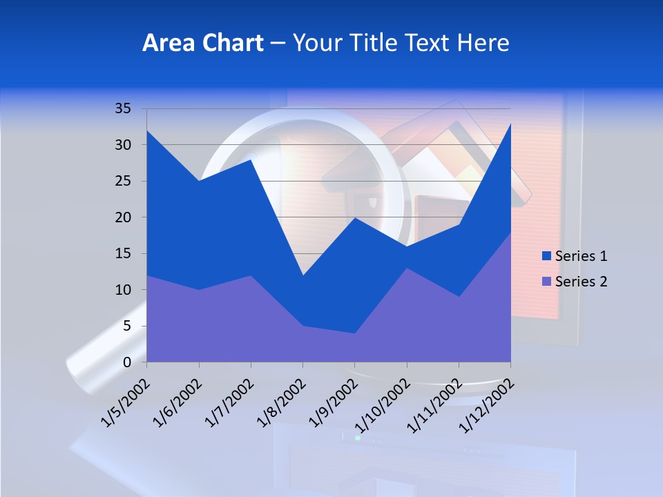 Magnifying-Gla Di Play Information PowerPoint Template