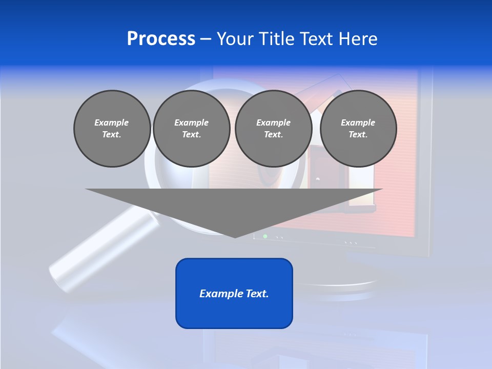 Magnifying-Gla Di Play Information PowerPoint Template