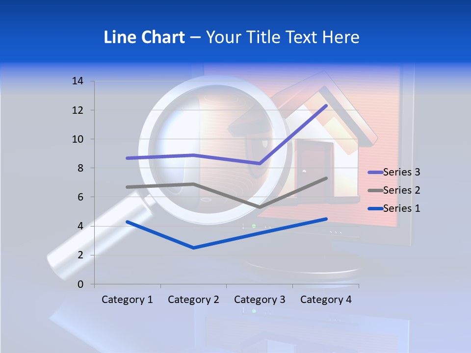 Magnifying-Gla Di Play Information PowerPoint Template