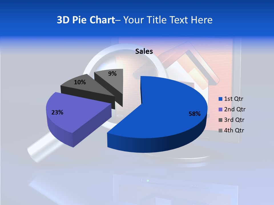 Magnifying-Gla Di Play Information PowerPoint Template
