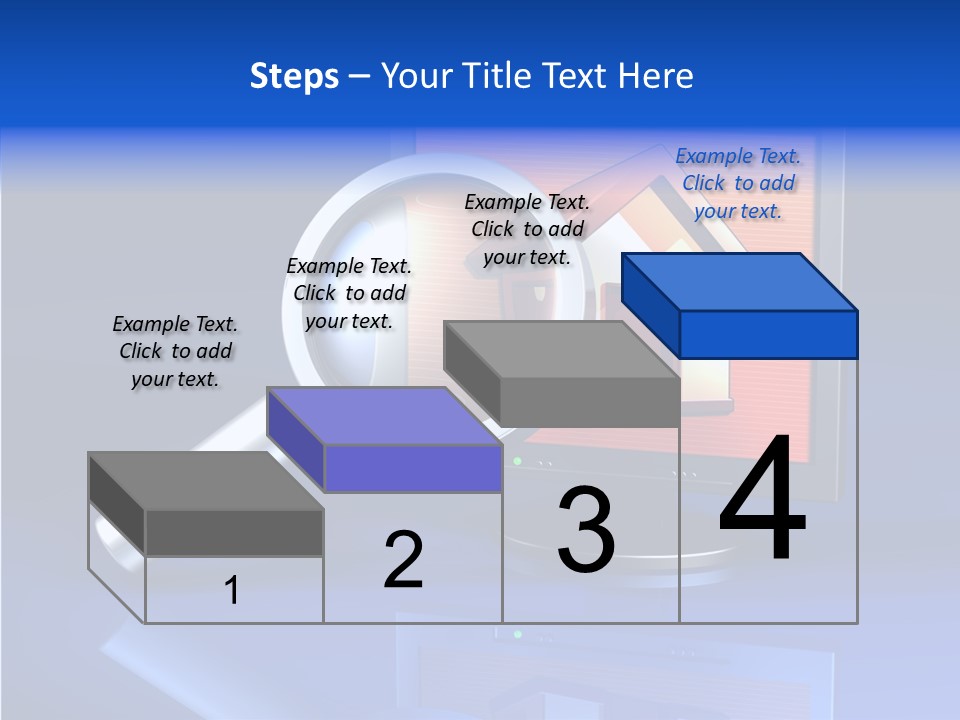 Magnifying-Gla Di Play Information PowerPoint Template