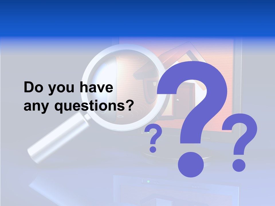 Magnifying-Gla Di Play Information PowerPoint Template