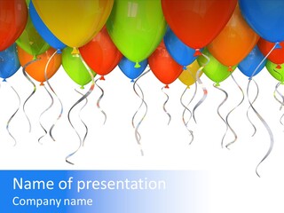 Float Circus Rainbow PowerPoint Template