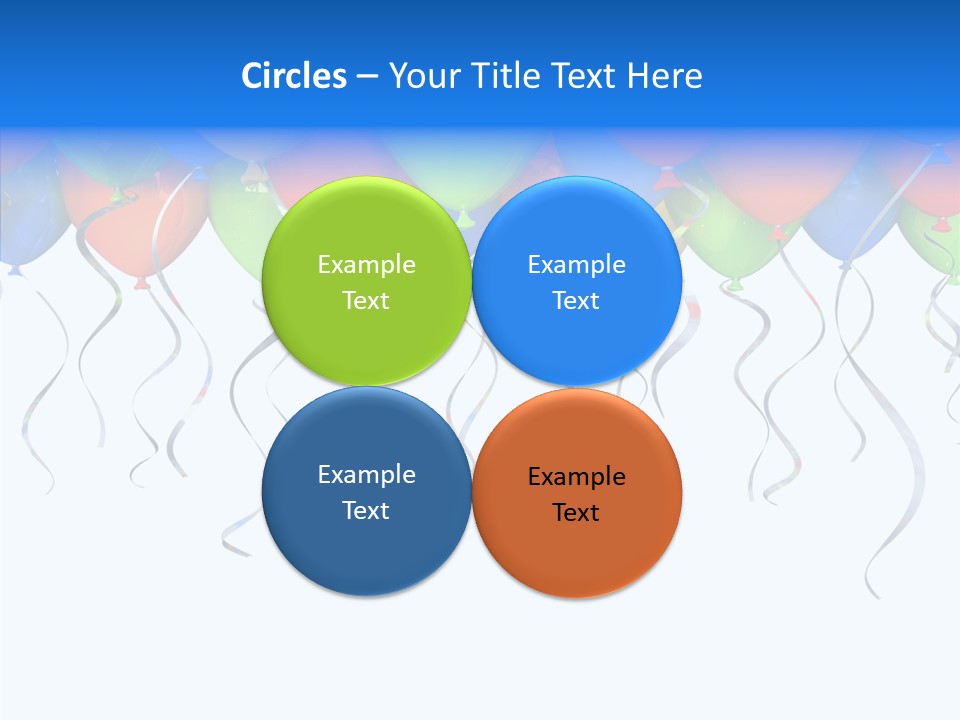 Float Circus Rainbow PowerPoint Template