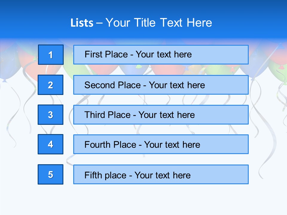Float Circus Rainbow PowerPoint Template