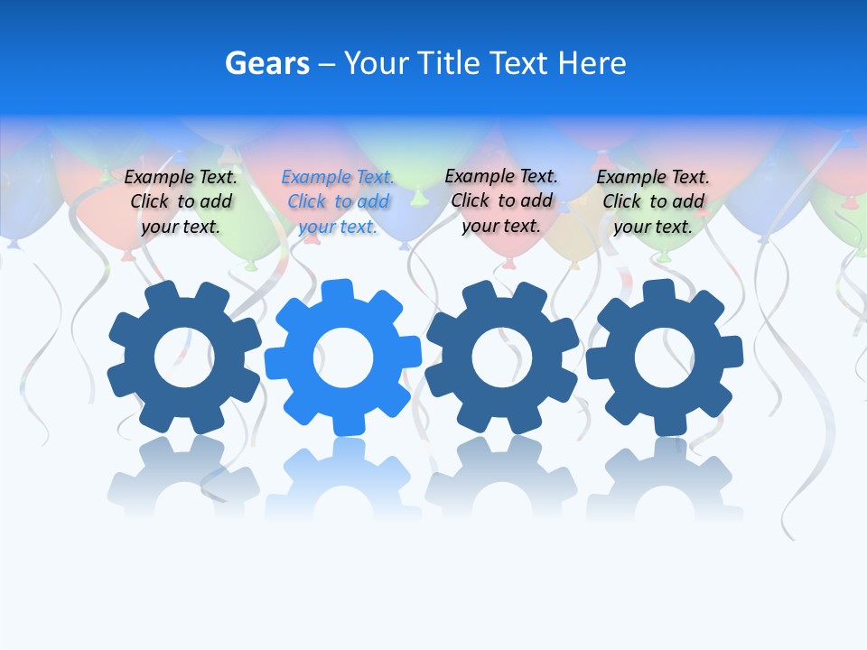 Float Circus Rainbow PowerPoint Template